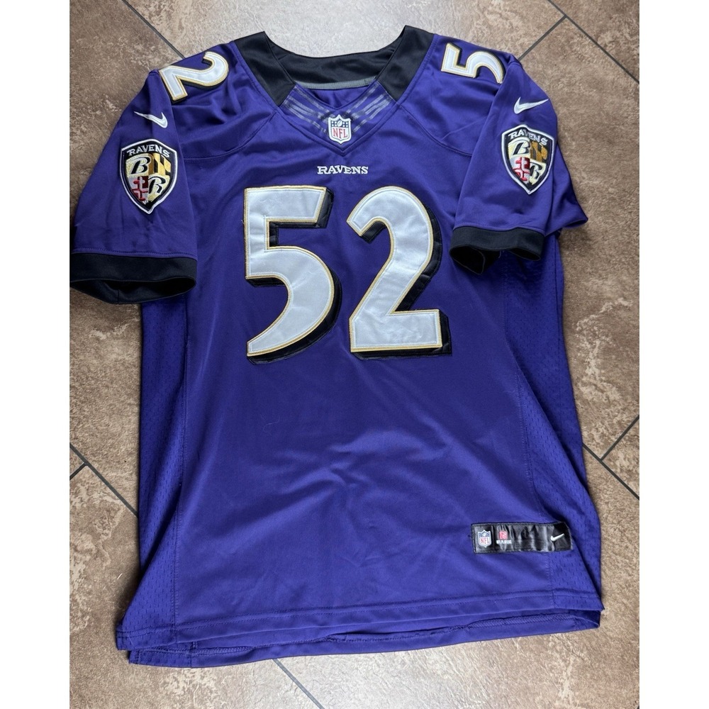 Vintage Stitched Ray Lewis Jersey NFL Baltimore Ravens Reebok Mens Sz44